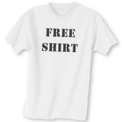 free t shirt
