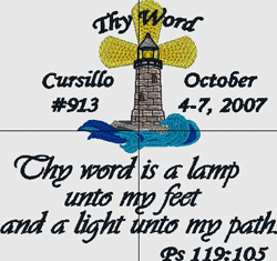 light house logo after digitizing