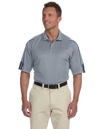 A76 adidas Golf Men's ClimaLite® 3-Stripes Cuff Polo