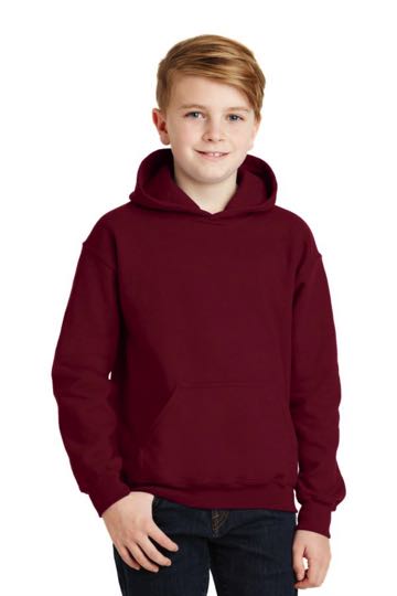 18500B Gildan Youth Heavy Blend Hooded Sweatshirt